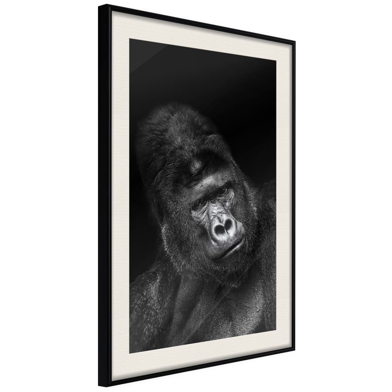 Poster - Intelligent Gaze  - zwart passepartout