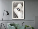 Poster - Azure Eye  - zwart passepartout