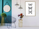 Poster - Butterfly Collection III  - goud