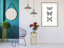 Poster - Butterfly Collection III  - goud passepartout