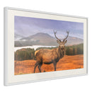 Poster - Majestic Deer  - wit passepartout