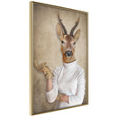 Poster - Animal Alter Ego: Capreolus  - goud