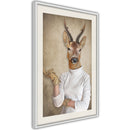 Poster - Animal Alter Ego: Capreolus  - wit passepartout