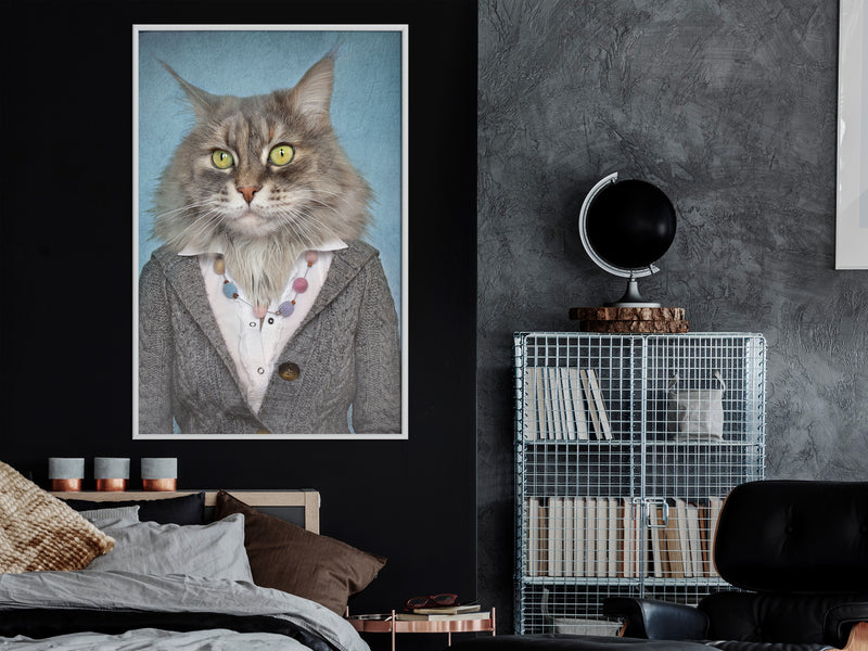 Poster - Animal Alter Ego: Cat  - wit