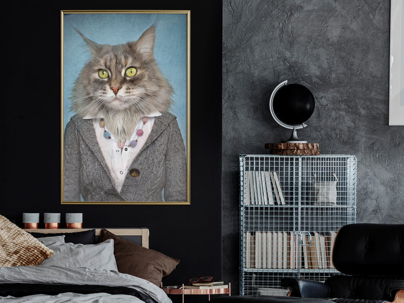 Poster - Animal Alter Ego: Cat  - goud