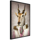 Poster - Animal Alter Ego: Antelope  - zwart