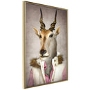 Poster - Animal Alter Ego: Antelope  - goud