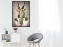 Poster - Animal Alter Ego: Antelope  - zwart