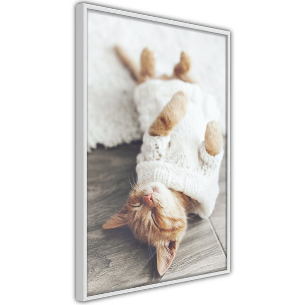 Poster - Kitten Life  - wit