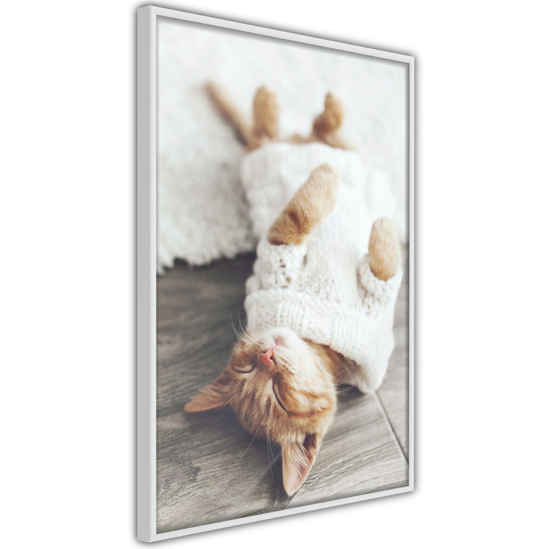 Poster - Kitten Life  - wit