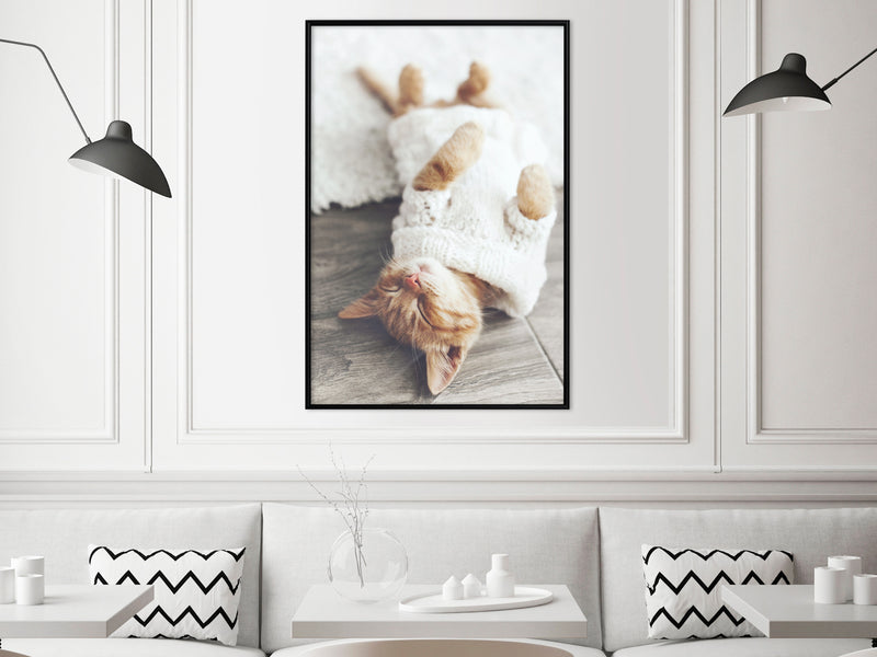 Poster - Kitten Life  - zwart