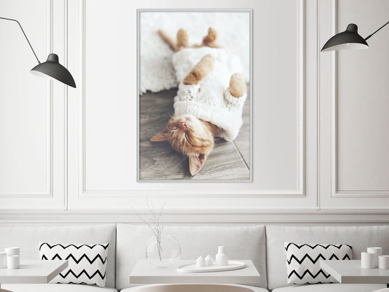 Poster - Kitten Life  - wit