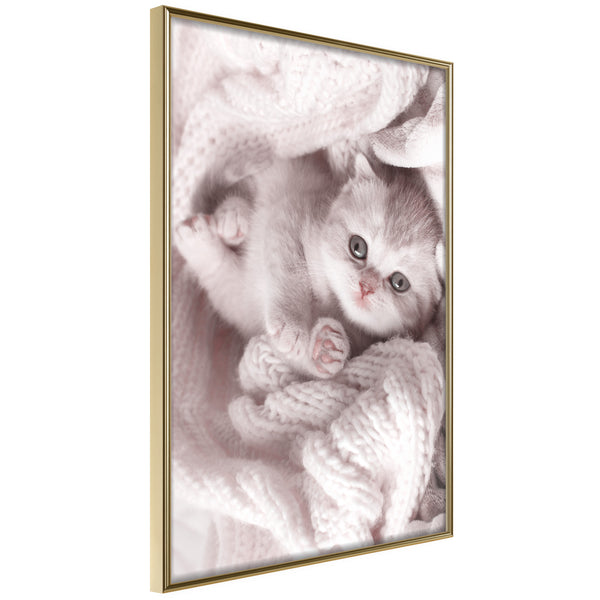Poster - Tangled in Sweater  - goud