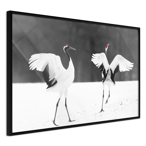 Poster - Bird Date  - zwart