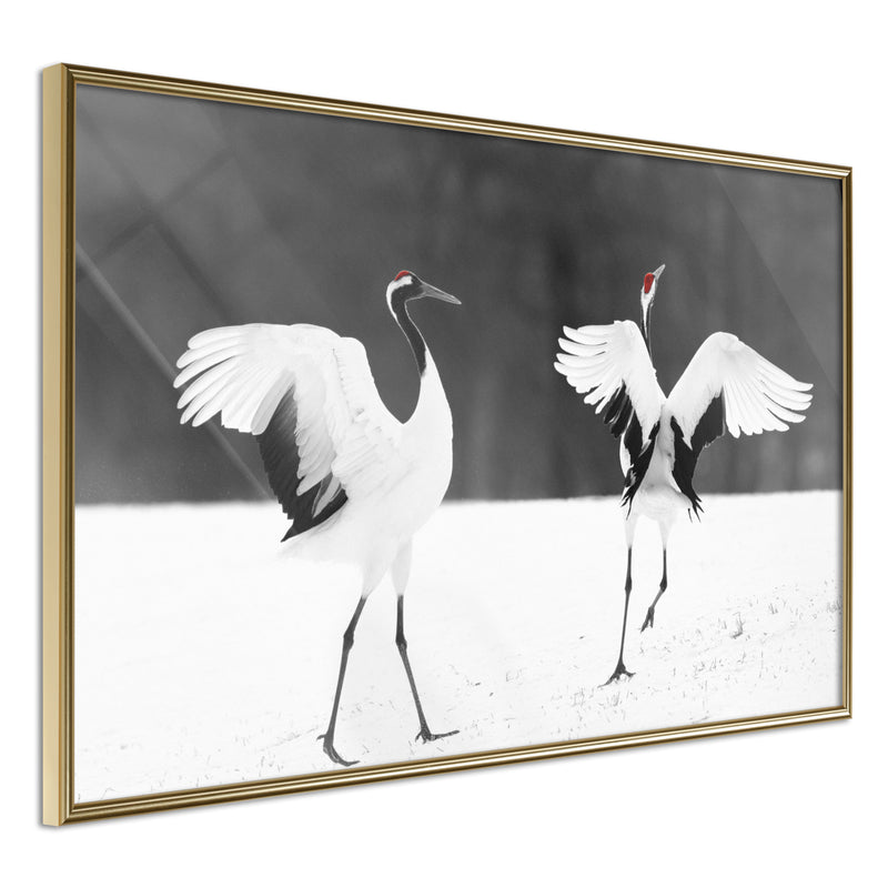 Poster - Bird Date  - goud