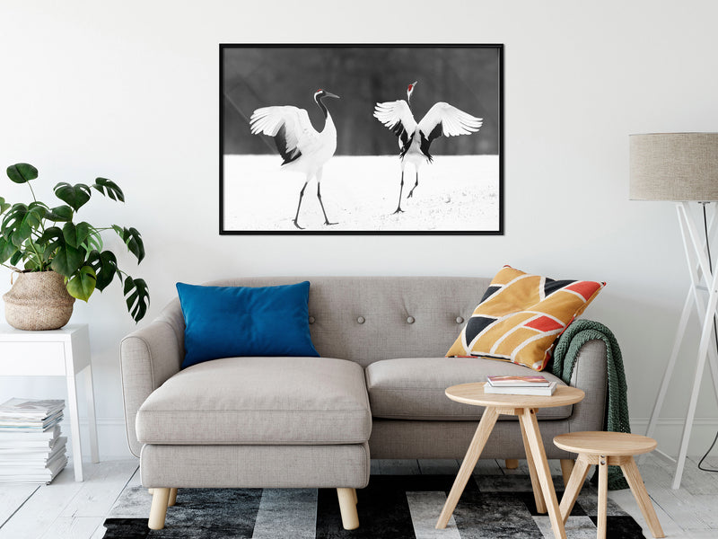 Poster - Bird Date  - zwart