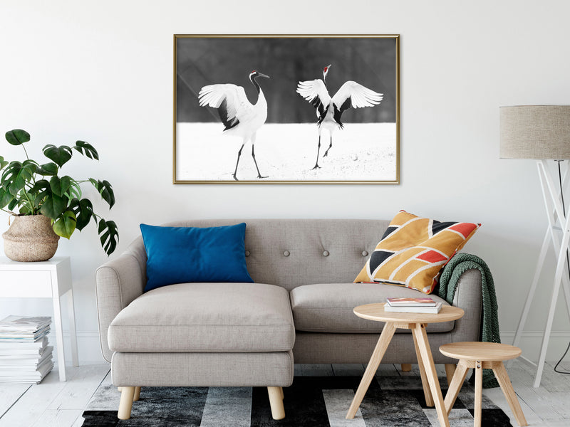 Poster - Bird Date  - goud