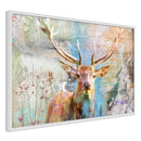 Poster - Pastel Deer  - wit