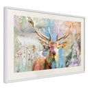 Poster - Pastel Deer  - wit passepartout