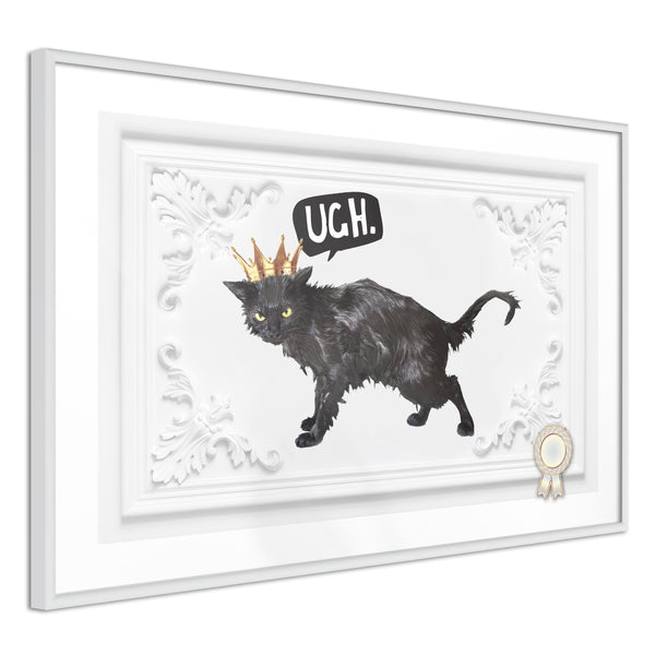 Poster - Cat Rules I  - wit