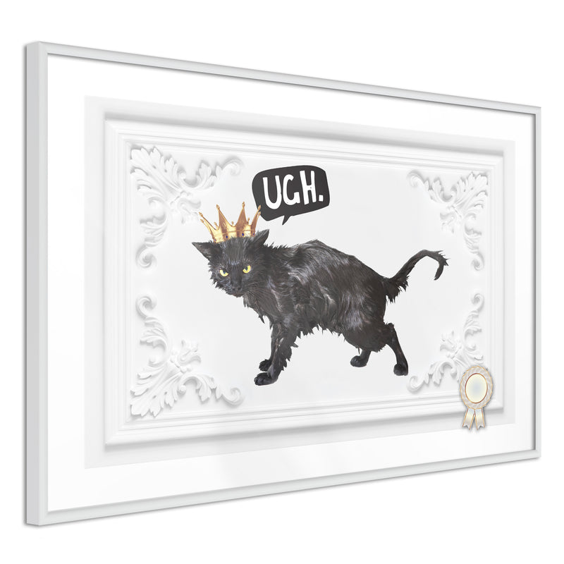 Poster - Cat Rules I  - wit