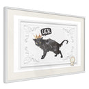Poster - Cat Rules I  - wit passepartout