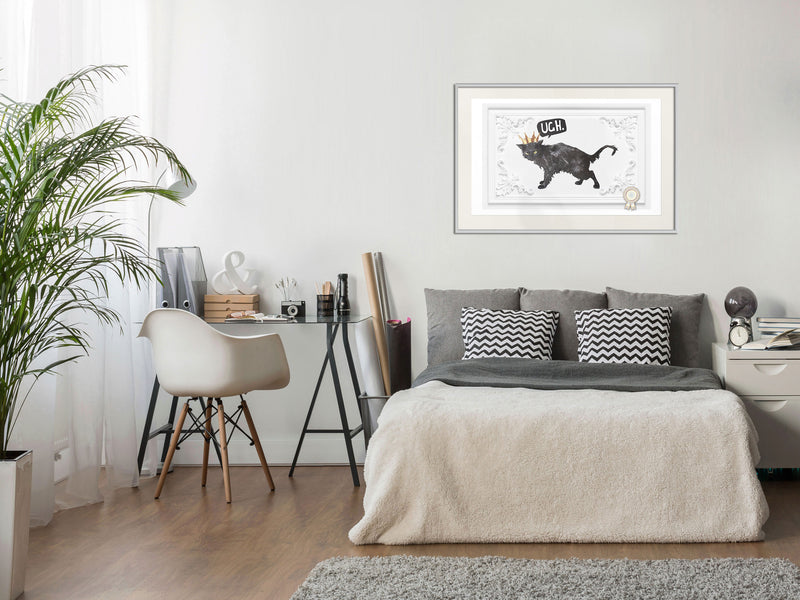 Poster - Cat Rules I  - wit passepartout