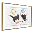 Poster - Cat Fight  - goud