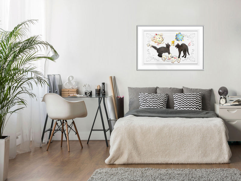 Poster - Cat Fight  - wit