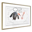 Poster - Conversation of Two Goats  - goud