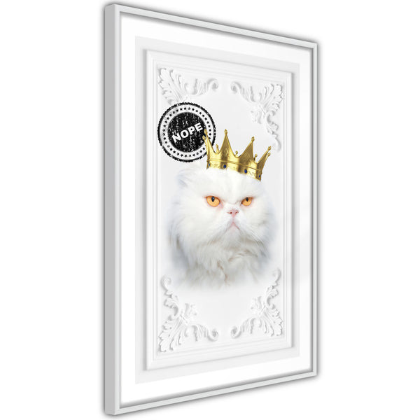 Poster - Cat Rules II  - wit