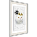Poster - Cat Rules II  - wit passepartout