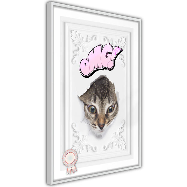 Poster - Peek-a-Boo!  - wit