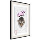 Poster - Peek-a-Boo!  - zwart passepartout