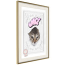 Poster - Peek-a-Boo!  - goud passepartout