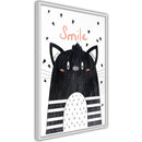 Poster - Cheerful Kitten  - wit