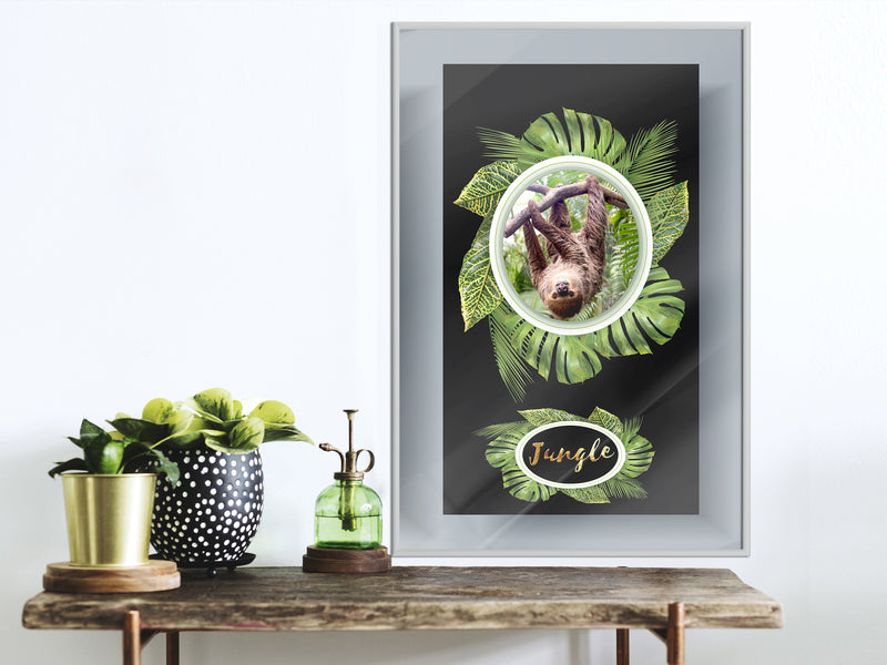Poster - Greetings from the Jungle  - wit