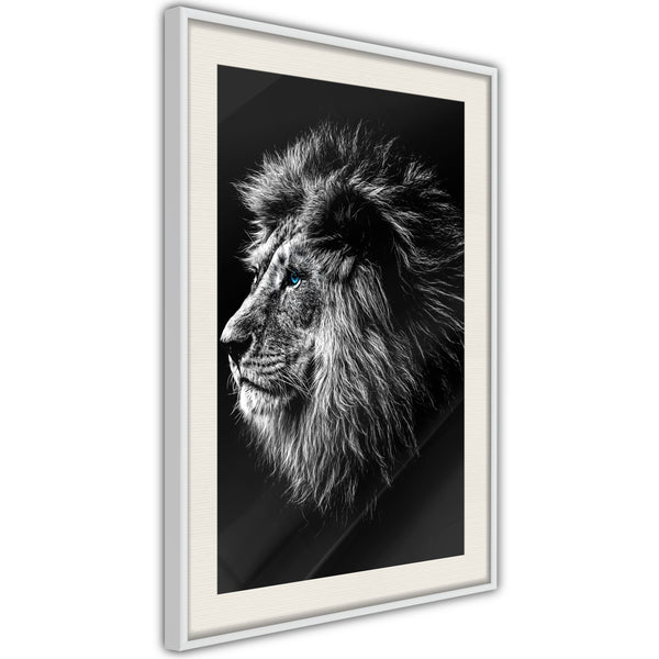 Poster - Old King  - wit passepartout