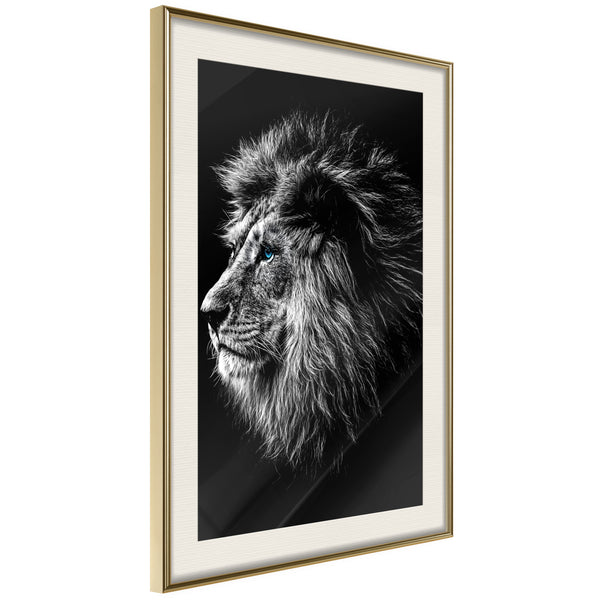 Poster - Old King  - goud passepartout