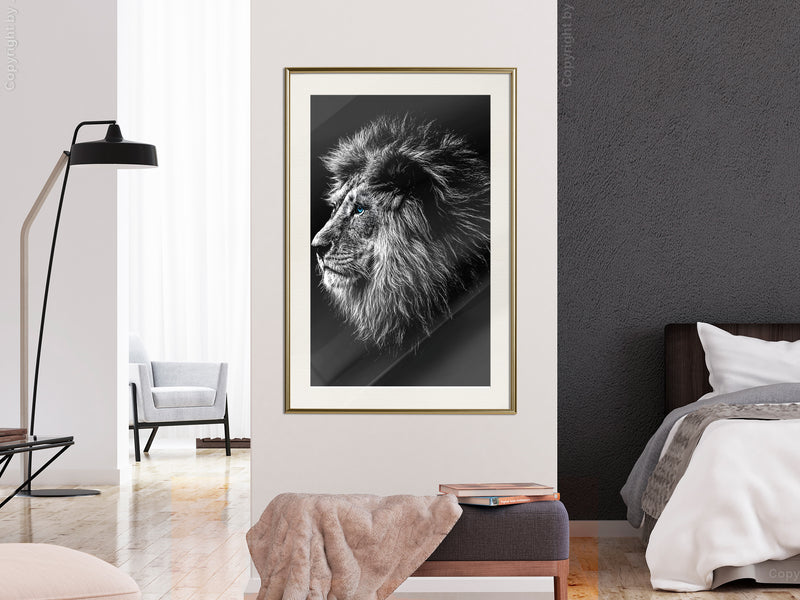 Poster - Old King  - goud passepartout
