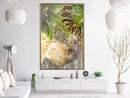 Poster - Fairy-Tale Peacock in the Jungle  - goud