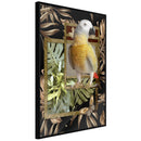 Poster - Composition with Gold Parrot  - zwart