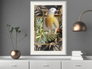 Poster - Composition with Gold Parrot  - wit passepartout