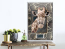 Poster - Giraffe in the Frame  - wit
