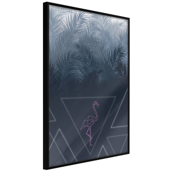 Poster - Geometric Jungle  - zwart