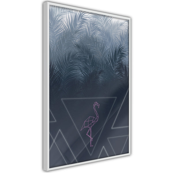 Poster - Geometric Jungle  - wit