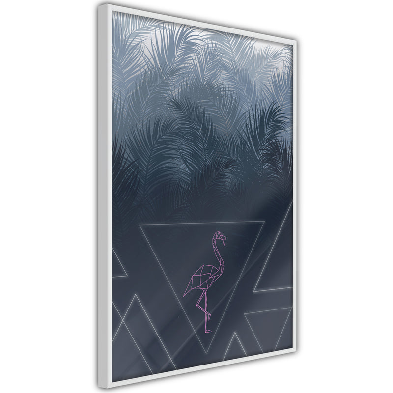 Poster - Geometric Jungle  - wit
