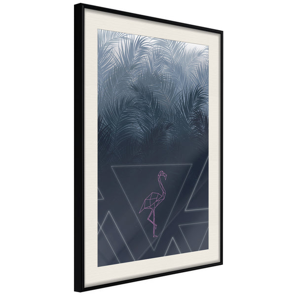 Poster - Geometric Jungle  - zwart passepartout
