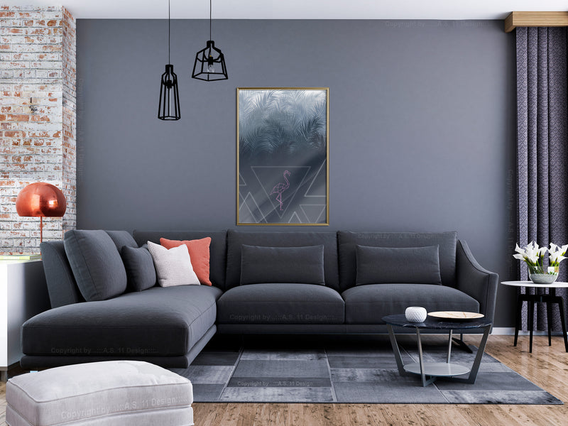 Poster - Geometric Jungle  - goud