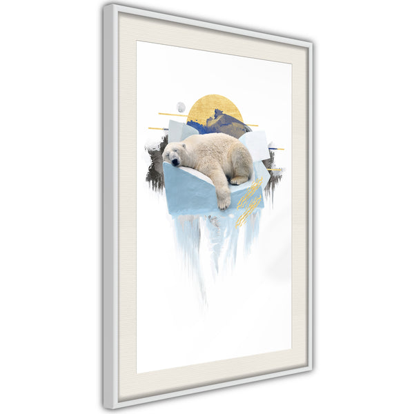 Poster - King of the Arctic  - wit passepartout